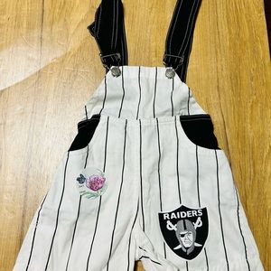 Oakland raiders baby jumper overalls 18-24m